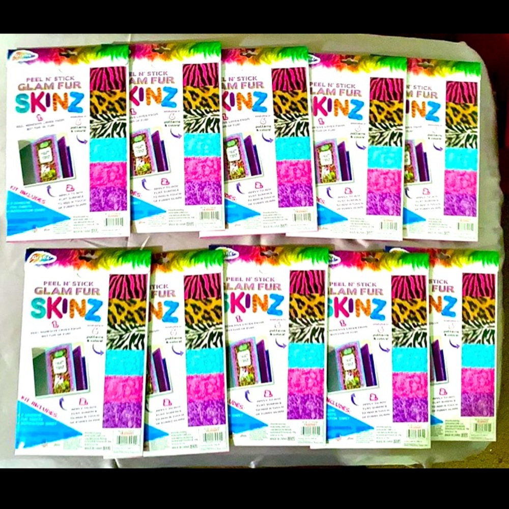 Bundle of Grafix Peel N' Stick "Glam Fur" SKINZ